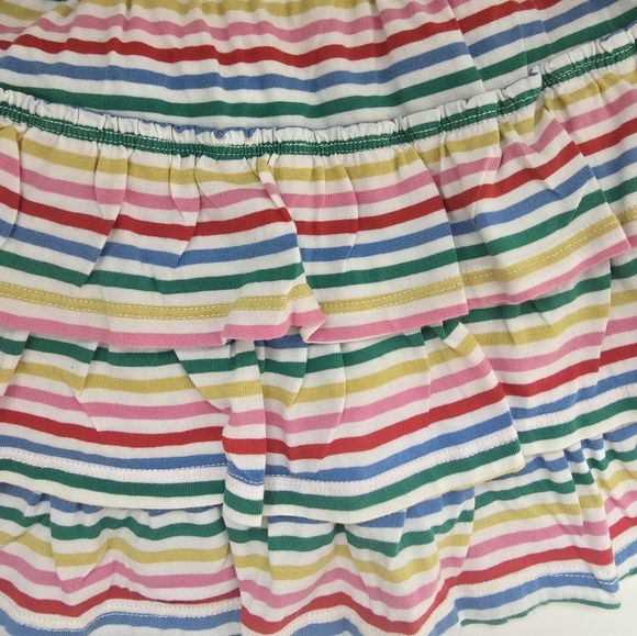 Boden Girls Striped Ruffle Skirt, Size 7-8 Years - Picture 3 of 5